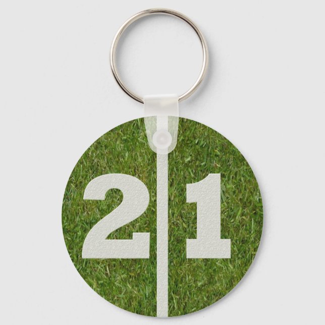 21st Birthday Party Favour Keychain (Front)