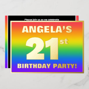 21st Birthday Party: Fun, Colourful Rainbow Patter