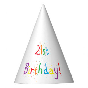 "21st Birthday" Party Hats