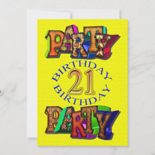 21st birthday party invitation