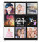 21st birthday party photo collage black