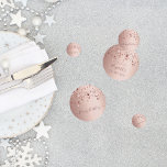 21st birthday party rose gold pink stars confetti<br><div class="desc">Girly and feminine confetti for your 21st birthday party table setting. A rose gold background decorated with stars in rose gold. Templates for a date and name/age 21. Dark rose gold coloured letters. Some confetti chips with name and date, others with the text: Happy Birthday written with a trendy handlettered...</div>