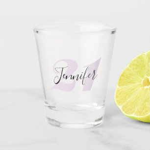 21st Birthday   Personalized Name Shot Glass