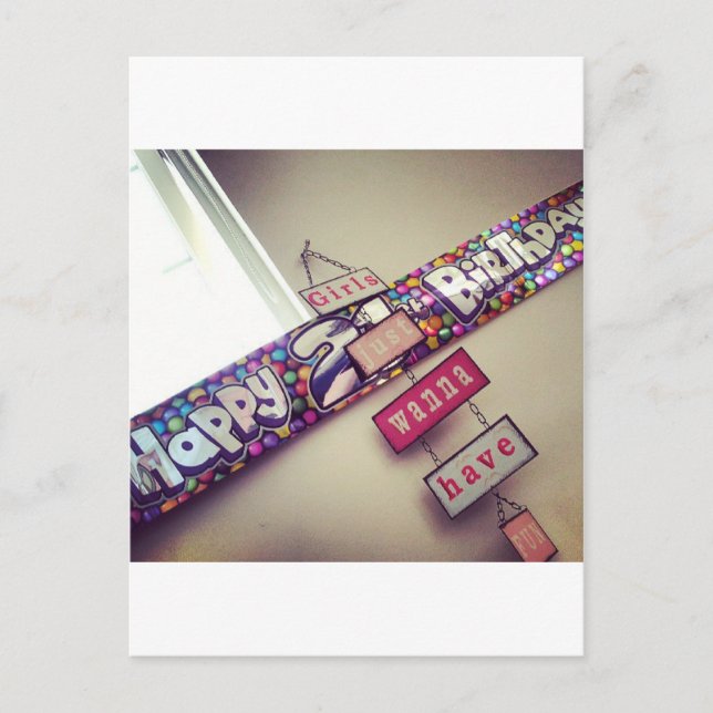 21st Birthday Postcard (Front)