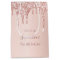 21st birthday rose gold glitter drips blush