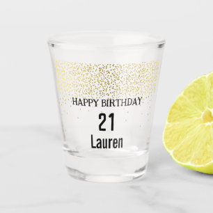 21st Birthday Shot Glass