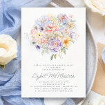 21st Birthday Surprise Party Flower Bouquet Invitation<br><div class="desc">An elegant watercolor floral bouquet of vintage flowers decorates the top of this 21st birthday party invitation. The soft pastel flowers are accented with modern line art. The birthday celebrant's name is written in a modern,  simple script. There are matching signs and party decorations available.</div>