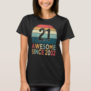 21st Birthday Vintage Retro 21 Years Old Awesome S T-Shirt