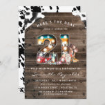 21st Birthday | Wild West Cowboy Invitation<br><div class="desc">Lasso this invitation, featuring unique cowboy marquee lettering, and watercolor western illustrations - and you'll be hollerin' yee-haw in no time. Age number can be changed upon request. A western-style party can put a fun twist on just about any party, no matter what the season. Pick fun cowboy invitations and...</div>