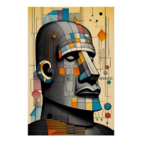 21st Century Moai - Ken Gauge Tiki Art