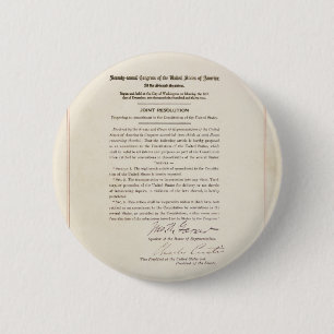 21st Constitutional Amendment Ending Prohibition 2 Inch Round Button