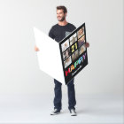 21st Happy Birthday Photo Collage Extra Large Card