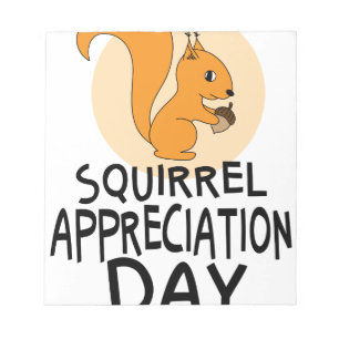 21st January - Squirrel Appreciation Day Notepad