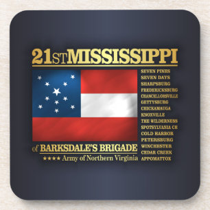 21st Mississippi Infantry (BA2) Coaster