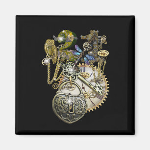 21st Steampunk Birthday Magnet
