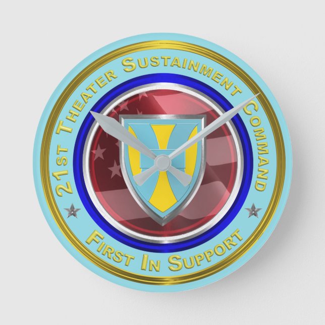 21st Theater Sustainment Command Round Clock (Front)