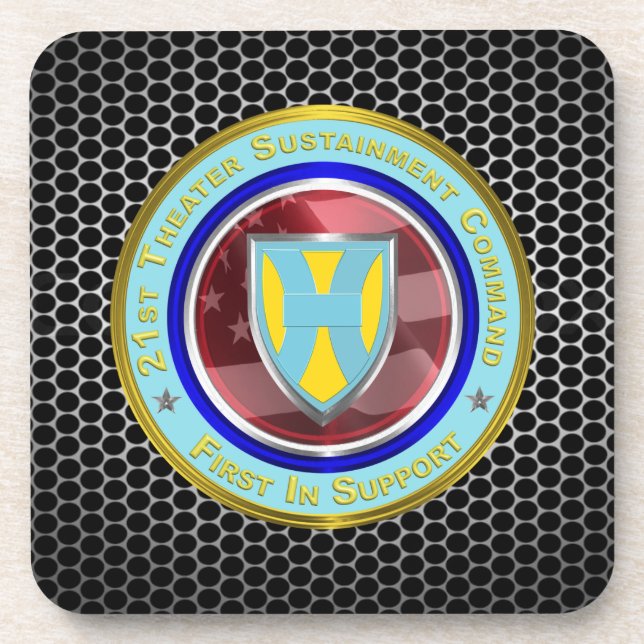 21st Theatre Sustainment Command Coaster (Front)