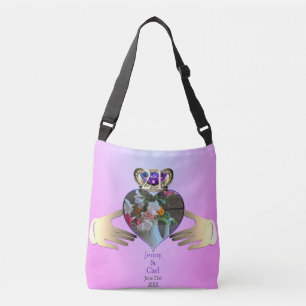 21st Wedding Anniversary Claddaugh Photo  Crossbody Bag