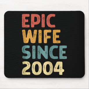 21st Wedding Anniversary For Him Epic Wife Since 2 Mouse Pad