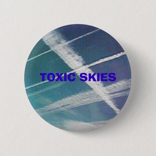 21stCenturyPolitix - TOXIC SKIES button (Front)