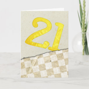 21th Birthday Card