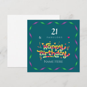 21th Birthday for Someone Fabulous Custom