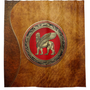 [220] Assyrian Winged Lion - Gold Lamassu