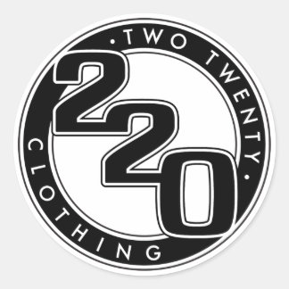 220 Clothing Logo Classic Round Sticker