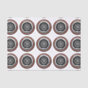 [220] Vegvisir - Viking Silver Magic Runic Compass Tissue Paper