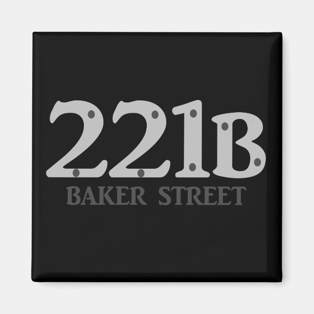 221B Baker Street Magnet (Front)