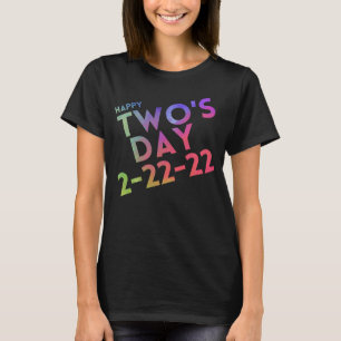 22222 Twosday Tuesday February 22nd 2022 Teacher T T-Shirt