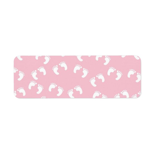 222 BABY FOOTPRINTS LIGHT PINK BACKGROUND WALLPAPE (Front)