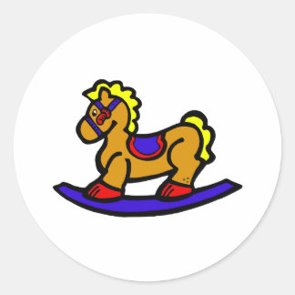 22378373horesy copy classic round sticker