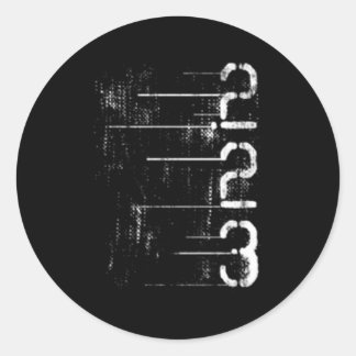 223 Gun Ammo Firing Range Target Practice Hunting  Classic Round Sticker