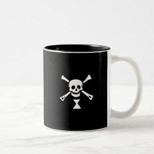 22427-pirate-flag-emanuel-wynne-vector PIRATE SKUL Two-Tone Coffee Mug
