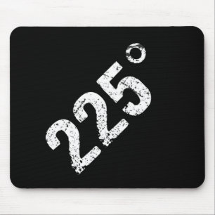 225 Degrees Funny Bbq Grilling Smoking Distressed Mouse Pad