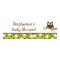 22.5"x7.5" Personalized Banner Forest Friends Owl