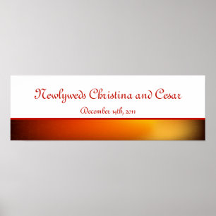 22.5"x7.5" Personalized Banner Moroccan Lantern Poster