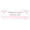 22.5"x7.5" Personalized Banner Pink Cherry Blossom