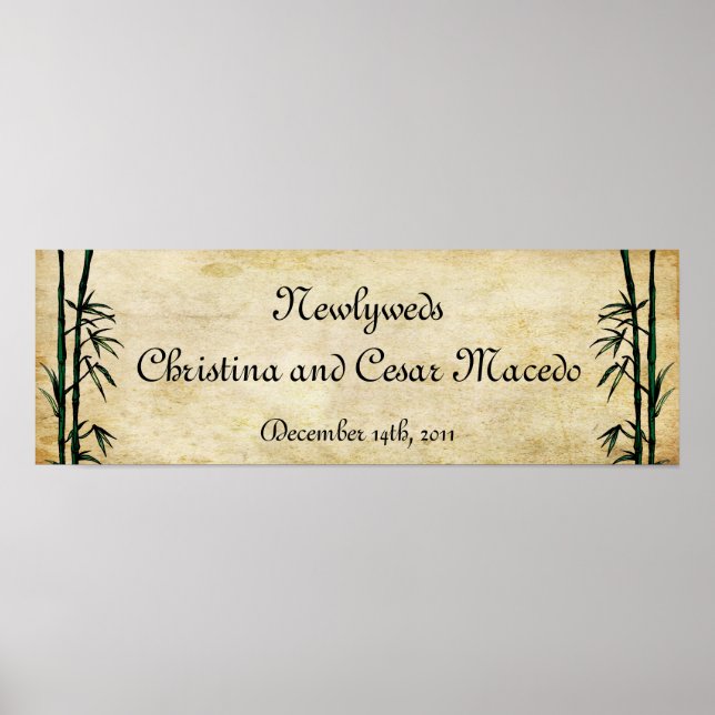 22.5"x 7.5" Personalized Banner Geisha Poster (Front)
