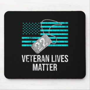 22 A Day Military Veteran Ptsd Suicide Awareness Mouse Pad