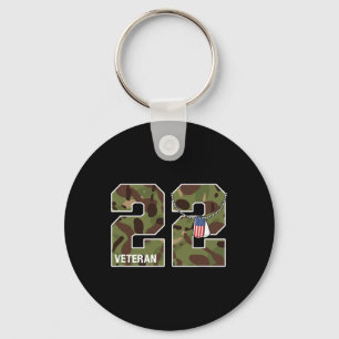 22 A Day Ptsd Quote Depression Prevention Us Army Keychain
