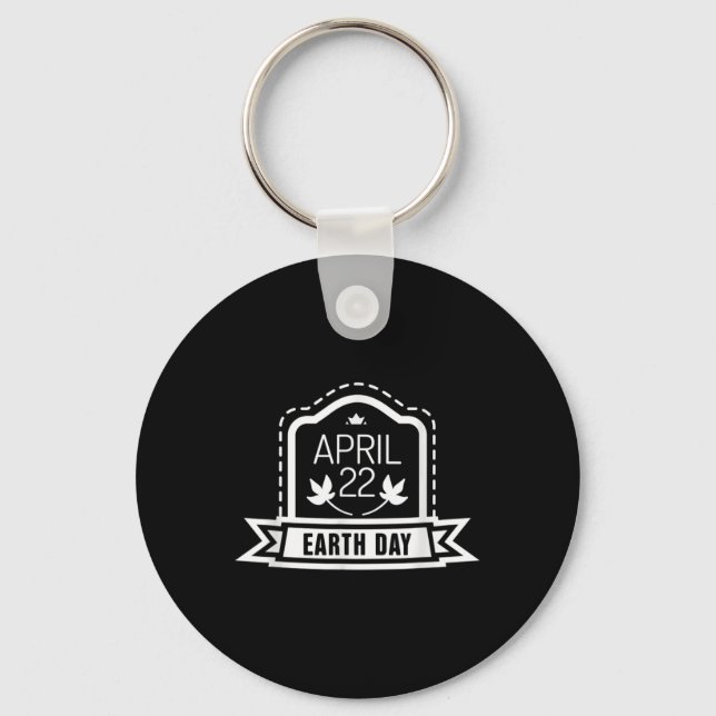 22 April Ground Warming Environmental Protection C Keychain (Front)