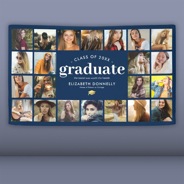 22 Bannière de la fête de graduation photo (Créateur téléchargé)