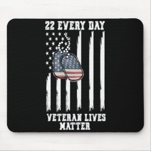 22 Every Day Veteran Awareness Performance Mouse Pad