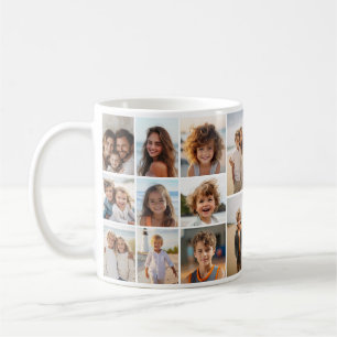 22 Photo Collage - Minimal Grid with White Coffee Mug