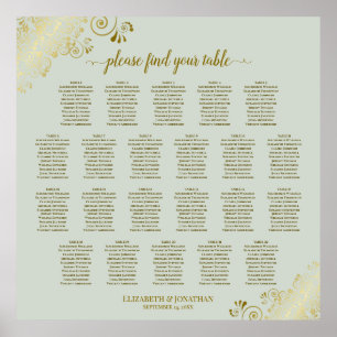 22 Tableau de la dentelle d'or sur le Mariage d'ar