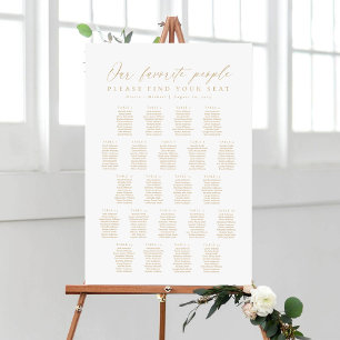 22 Tables Our Favourite People Seating Chart