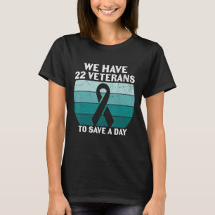 22 Veterans Freedom Awareness Patriotic T-Shirt