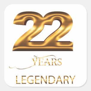 22 years legendary sticker
